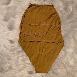 Bodysuit with strappy back